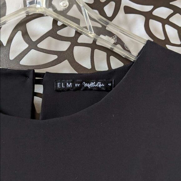 ELM by Matthildur A-Line Sleeveless Midi Black Dress L NWOT - Picture 16 of 16